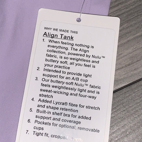 🌿NWT Lululemon Align Tank Top - Picture 2 of 9